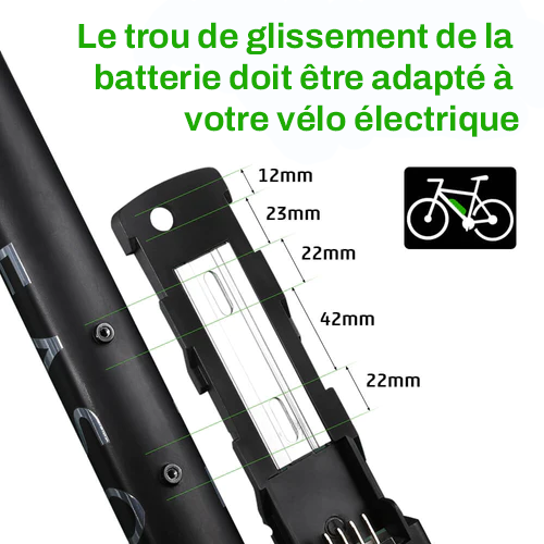 Batterie Vélo Électrique 36V 13Ah Lithium-Ion Hailong - Compatible Moteurs 250W-1500W, Avec Chargeur Et Support